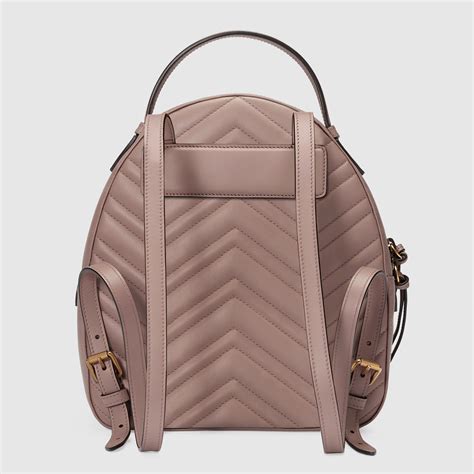 dusty pink gucci backpack